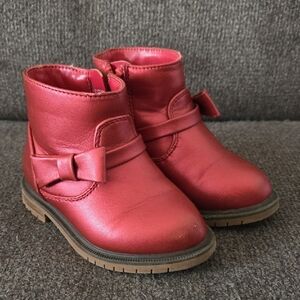 Cat & Jack- Stylish Red Kids Boots